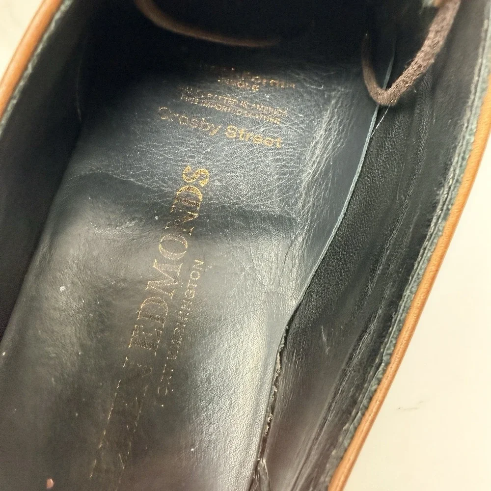 Allen Edmonds Crosby Street Split Toe Derby Shoes‎ Brown Leather USA 10B 2296